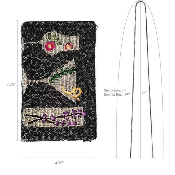 Mary Frances After Hours Beaded Cocktails Crossbody Bag - Picture 6 of 7